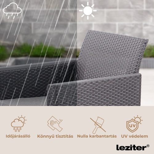 Claire IV Balcony kerti bútor garnitúra vigo tárolós asztallal