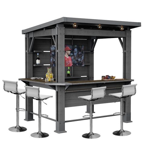 Bar gazebo műanyag kerti pavilon