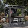 Bar gazebo műanyag kerti pavilon