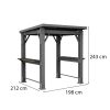 Grill gazebo műanyag kerti pavilon