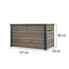 Decocoat műanyag kerti láda 870 L
