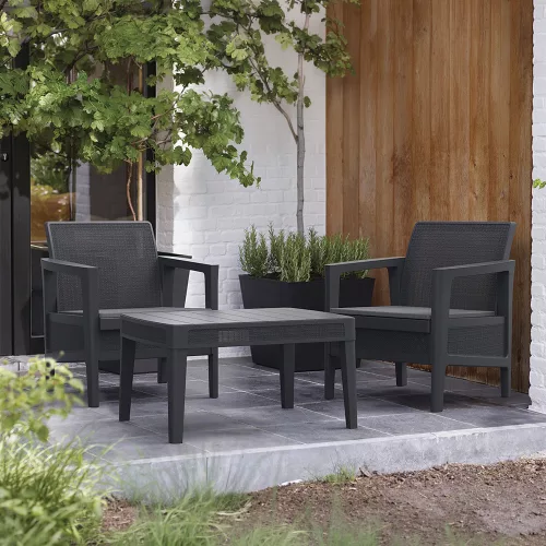 Atlas linea műanyag balkon szett párnával