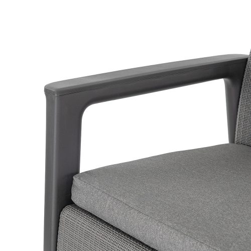 Scandi Box max linea duo kerti bútor szett jute tárolós asztallal