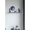 Amiens falióra digitális kijelzővel, műanyag, fekete, hangtalan, 25 cm
