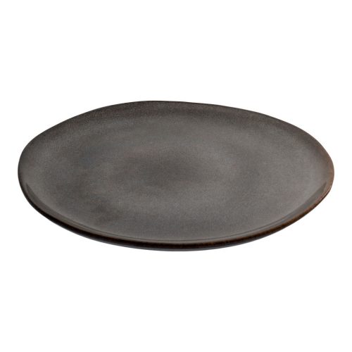 Selma tányér, kerámia, szürke/barna ø27cm, 4db