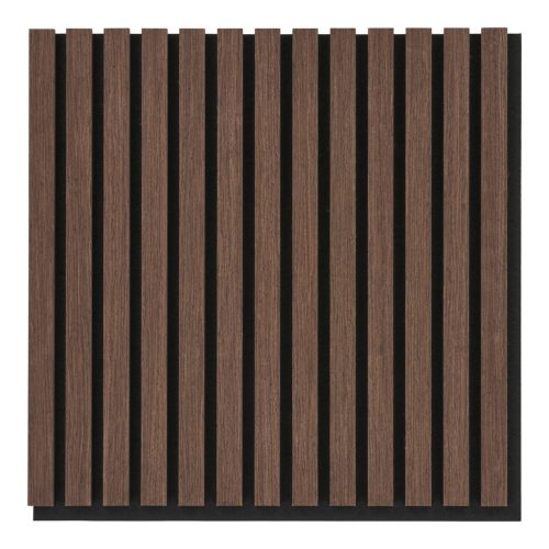 Akusztikus panel, fa furnér, dió, dió hatású 52x52x2,2 cm