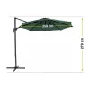 Kazuar zöld kerti napernyő 3.5M