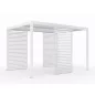 LUXE Lamellás oldalpanel (R) 123x218cm 4 m-ig fehér