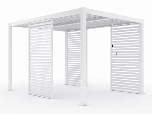 LUXE Lamellás oldalpanel (R) 123x218cm 4 m-ig fehér