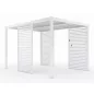 LUXE Lamellás oldalpanel (R) 123x218cm 4 m-ig fehér
