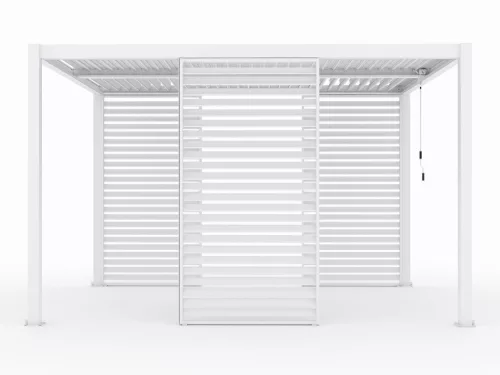 LUXE Lamellás oldalpanel (R) 123x218cm 4 m-ig fehér