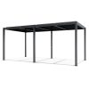 LUXE pergola 5,8x4m antracit LED világítással