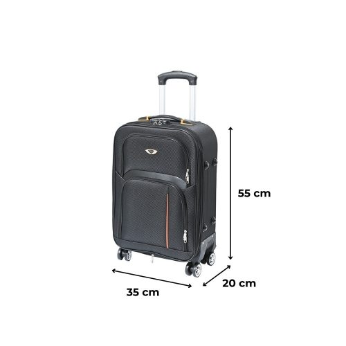 TraveLux light kabinbőrönd puha levehető kerékkel 55x40x20 cm