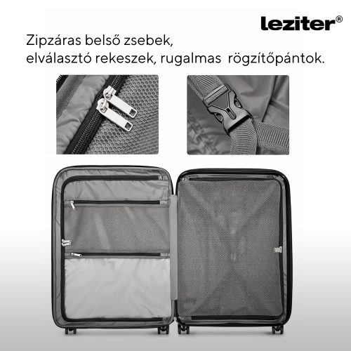 TraveLux light kabinbőrönd puha levehető kerékkel 55x40x20 cm