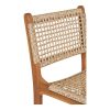 Derby bárszék, teak fa/polyrattan, natúr