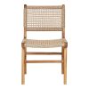 Derby étkezőszék, teakfa/polyrattan, natúr