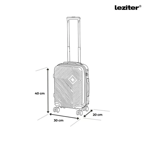 TraveLux Pro kézipoggyász keményfedeles levehető kerékkel 40x30x20 cm