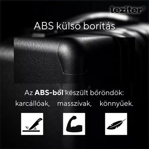 TraveLux Pro kabinbőrönd keményfedeles levehető kerékkel 50x40x20 cm