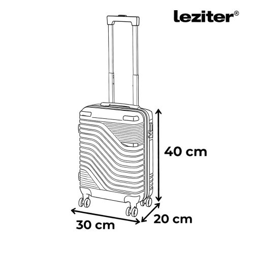 TraveLux Urban kézipoggyász keményfedeles levehető kerékkel 40x30x20 cm