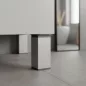 Uni bútorláb 100 mm ezüst