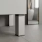Uni bútorláb 150 mm ezüst