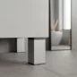 Uni bútorláb 60 mm ezüst
