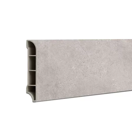 Vinyl SPC padlószegély Aurora fagyos mészkő 2400x60x12 mm
