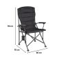 Leziter XL karfás horgász szék pohártartóval fekete