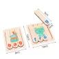 Angol tanuló puzzle oktató fajáték
