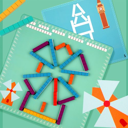 Számolórúd kirakó számtani oktató fajáték