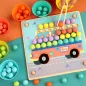 Képkirakó golyókkal Montessori fajáték