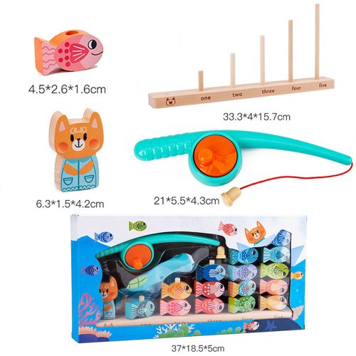 Mágneses horgász fajáték, számok tanulásához