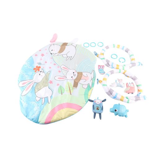 Játszószőnyeg játékhíddal, mozgó fülekkel