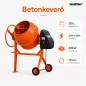 Mixer 120 betonkeverő 220V 450W 120 l