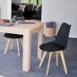 Silla étkezőszék 6 db fekete színben