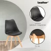Silla étkezőszék 6 db fekete színben