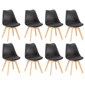 Silla étkezőszék 8 db fekete színben
