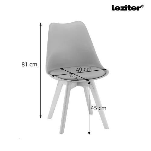 Silla étkezőszék 2 db szürke színben