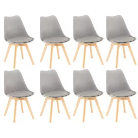 Silla étkezőszék 8 db szürke színben