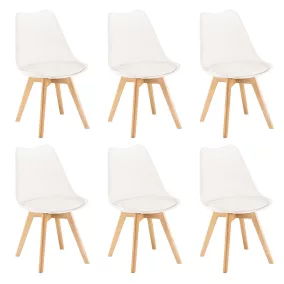 Silla étkezőszék 6 db fehér színben