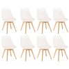 Silla étkezőszék 8 db fehér színben
