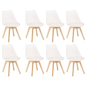 Silla étkezőszék 8 db fehér színben