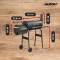 Faszenes kerti grillsütő füstölővel