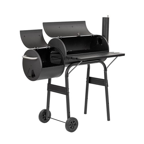 Faszenes kerti grillsütő füstölővel