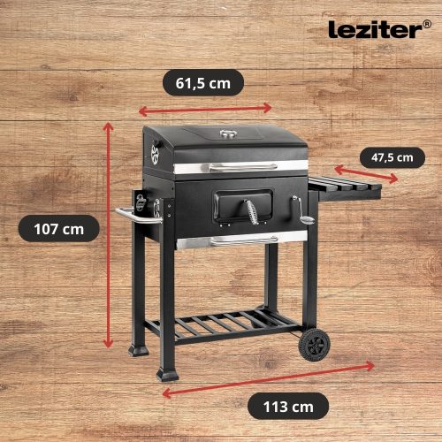 Multifunkciós faszenes kerti grillsütő