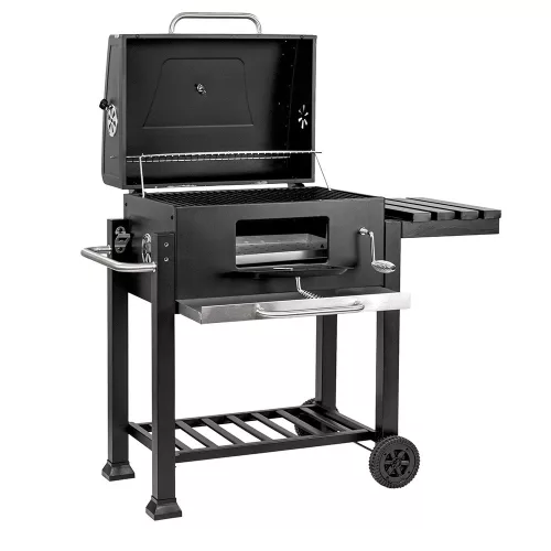 Multifunkciós faszenes kerti grillsütő
