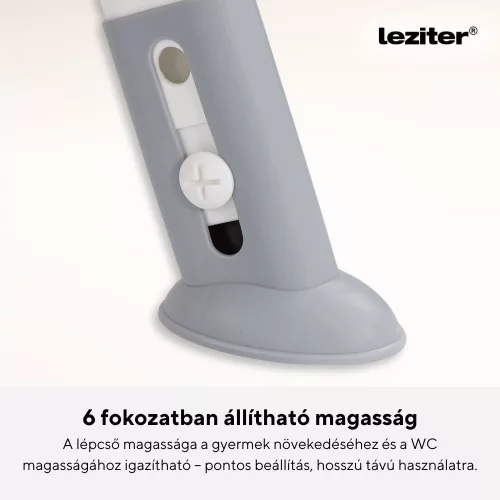 Lépcsős WC szűkítő szürke