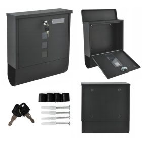 Két oldalról nyitható acél postaláda