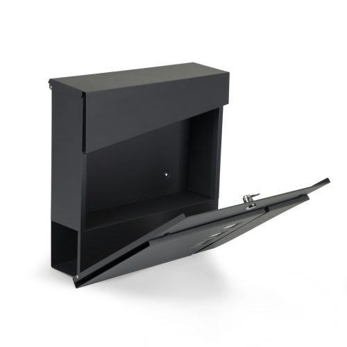 Postaláda horganyzott acélból újságtartóval antracit