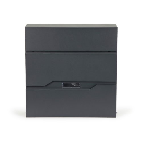 Postaláda horganyzott acélból újságtartóval antracit